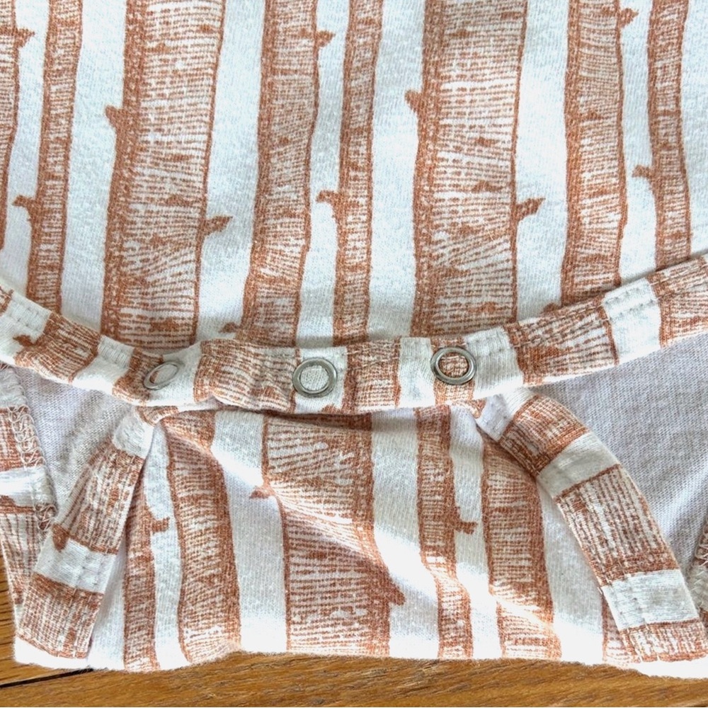 Kate Quinn Organic Cotton Woodland Tree Bodysuit Set 6-12M Twins Matching Lot - Picture 8 of 13
